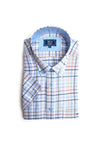Daniel Grahame Short Sleeve Check Shirt, Blue