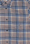 Daniel Grahame Checked Short Sleeve Shirt, Blue & Rust