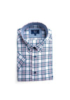 Daniel Grahame Ivano Check Short Sleeve Shirt, Pink Multi