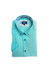 Daniel Grahame Ivano Short Sleeve Shirt, Green