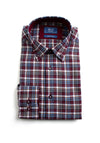 Daniel Grahame Ivano Check Shirt, Plum & Blue