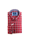 Daniel Grahame Ivano Check Shirt, Red & Navy