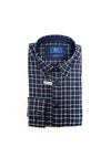 Daniel Grahame Check Shirt, Navy & Burgundy