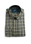 Daniel Grahame Ivano Check Shirt, Green Multi