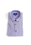 Daniel Grahame Ivano Check Short Sleeve Shirt, Green Multi