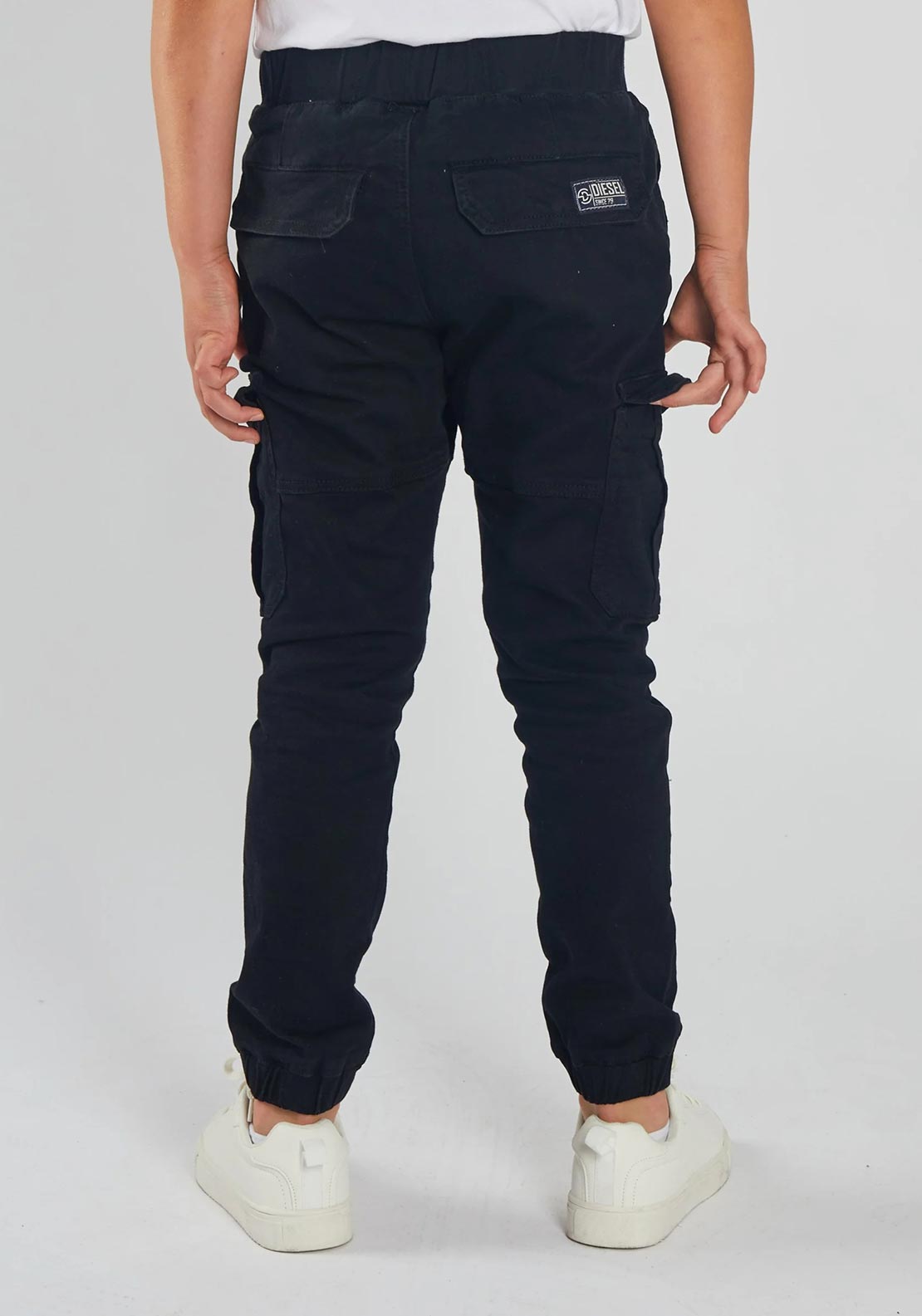 Diesel Boys Nash Cargo Pant, Black