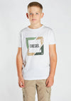 Diesel Boys Jon Short Sleeve Tee, White