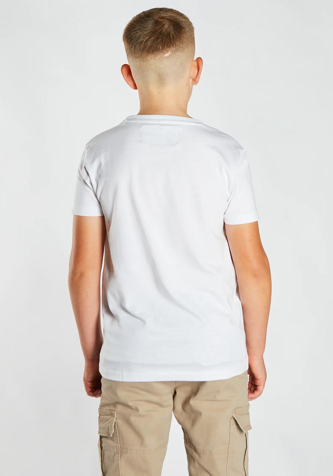 Diesel Boys Jon Short Sleeve Tee, White