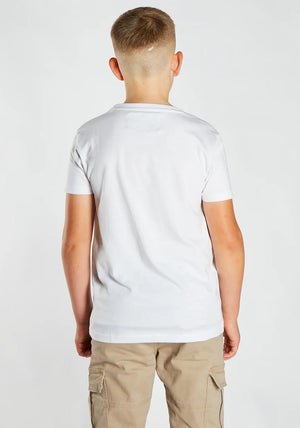 Diesel Boys Jon Short Sleeve Tee, White