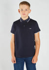 Diesel Boys Milo Short Sleeve Polo, Navy