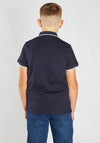 Diesel Boys Milo Short Sleeve Polo, Navy