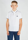 Diesel Boys Milo Short Sleeve Polo, White