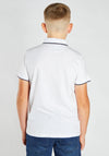 Diesel Boys Milo Short Sleeve Polo, White