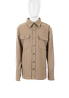 Diesel Boys Ducan Long Sleeve Overshirt, Beige