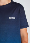 Diesel Boys Arthur Ombre Short Sleeve Tee, Navy & Blue