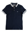 Diesel Boys Fitz Coloured Collar Short Sleeve Polo, Navy