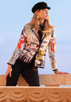 Dolcezza Abstract Print Single Breasted Blazer, Multi
