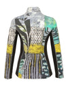Dolcezza Abstract Print Full Zip Sweatshirt, Multi
