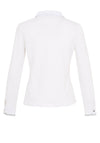 Dolcezza Embellished Abstract Print Shirt, White