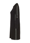 Dolcezza Zip Neck Pencil Dress, Black