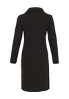 Dolcezza Zip Neck Pencil Dress, Black