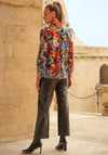 Dolcezza Floral Print Button Up Jacket, Multi