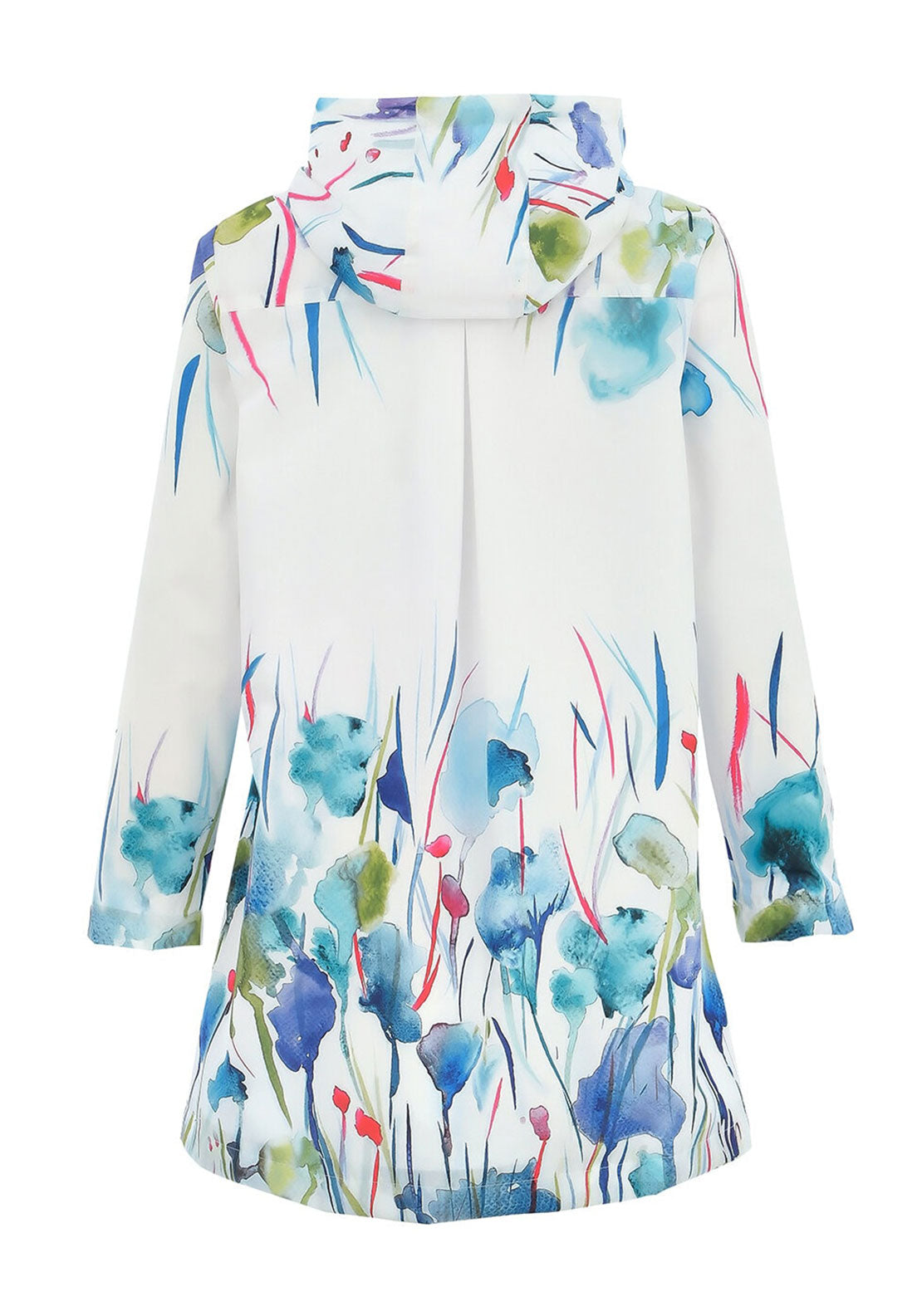 Dolcezza Waterproof Floral Jacket, White Multi