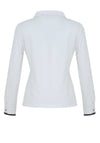 Dolcezza Floral Print Embellished Shirt, White