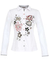 Dolcezza Floral Print Shirt, White