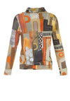 Dolcezza Abstract Print High Neck Pullover, Multi