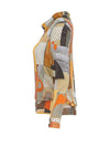 Dolcezza Abstract Print High Neck Pullover, Multi