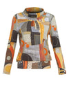Dolcezza Abstract Print High Neck Pullover, Multi