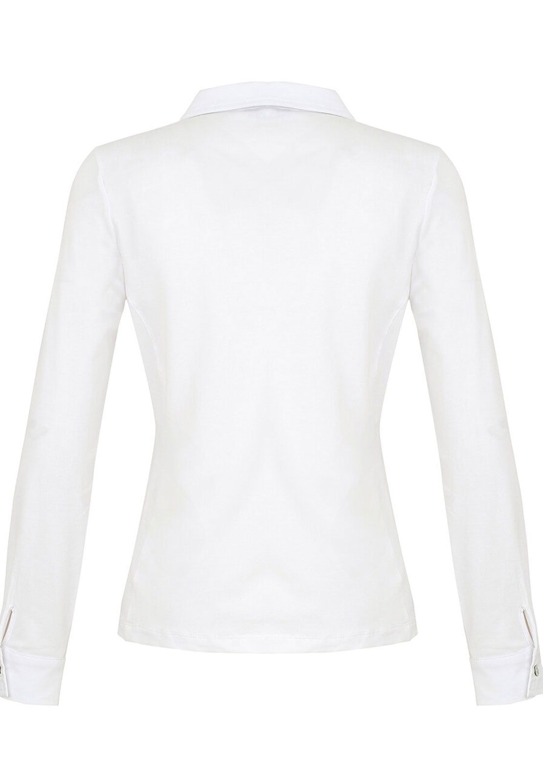 Dolcezza Embellished Abstract Floral Print Shirt, White