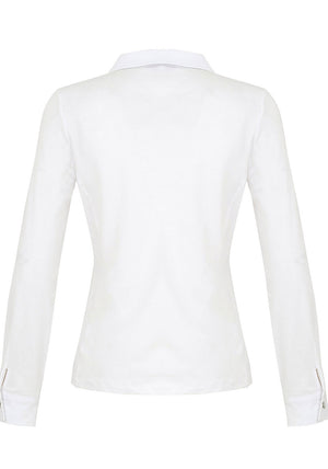 Dolcezza Embellished Abstract Floral Print Shirt, White