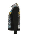 Dolcezza Abstract Print Contrast Jacket, Multi