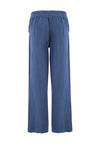 Dolcezza Linen Wide Leg Trousers, Blue