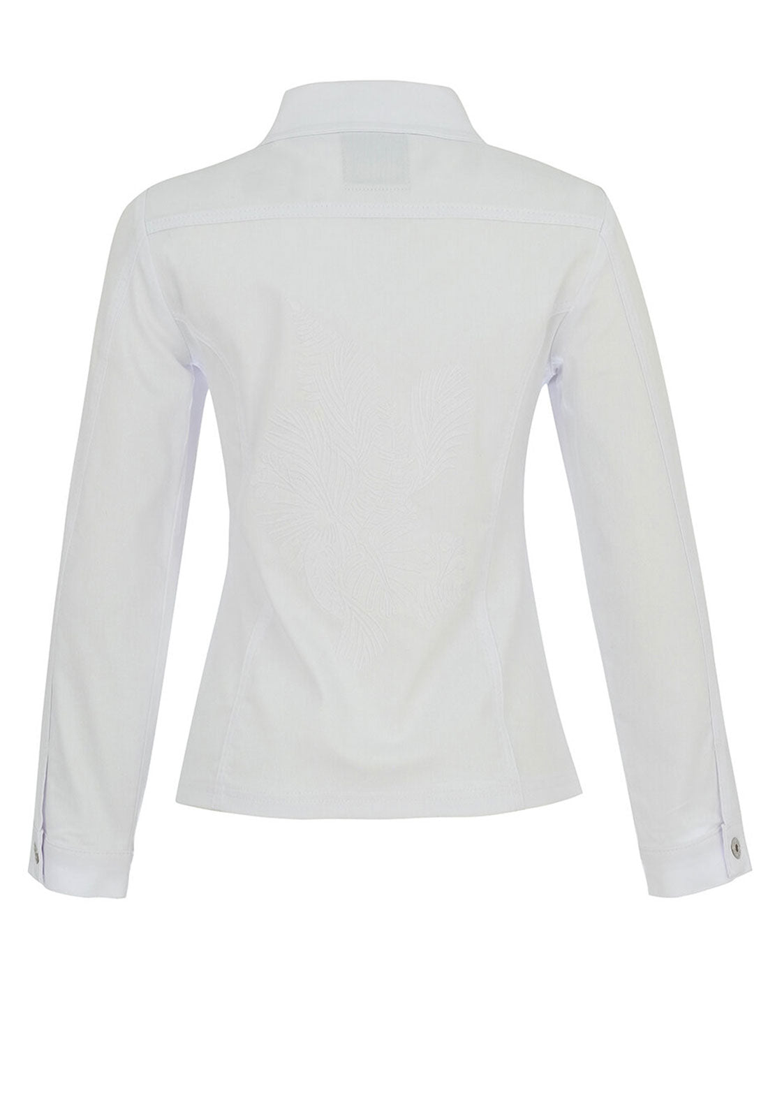 Dolcezza Embroidered Pocket Detail Jacket, White