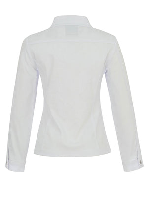 Dolcezza Embroidered Pocket Detail Jacket, White
