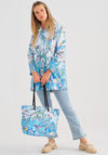 Dolcezza Abstract Print Light Hooded Jacket, Multi-Coloured