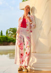Dolcezza Graphic Print Button Up Jacket, Pink Multi