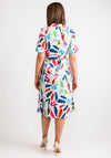 Dolcezza Tropical Trace Midi Shirt Dress, Multi