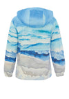 Dolcezza Watercolour Print Raincoat, Blue Multi