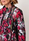 Dolcezza Quilted Floral Print Coat, Pink Multi