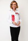 Dolcezza Rhinestone Graphic Shirt, White