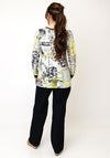 Dolcezza Graphic Print Long Sleeve Top, Green Multi