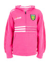 O’Neills Kids Nepal Donegal GAA Half Zip Hoodie, Pink