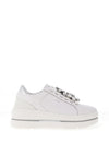 Donna Serena Leather Chunky Platform Trainers, White