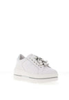 Donna Serena Leather Chunky Platform Trainers, White