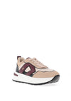 Donna Serena Leather Chunky Platform Trainer, Nude