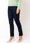 MAC Melanie Straight Leg Jeans, Dark Blue